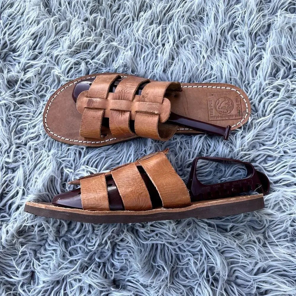 Melissinos Art The Poet Caesar Hand Made Leather Sandals Athens Greece Handmade
